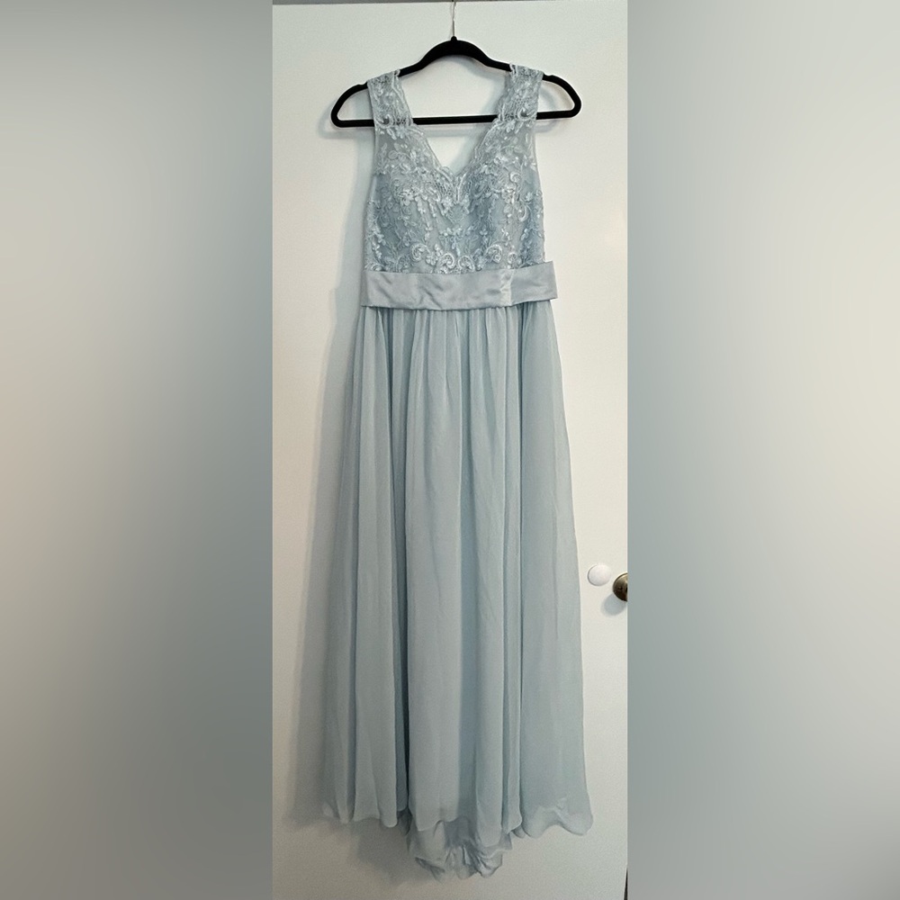 Azazie bridesmaid dress in color mist
